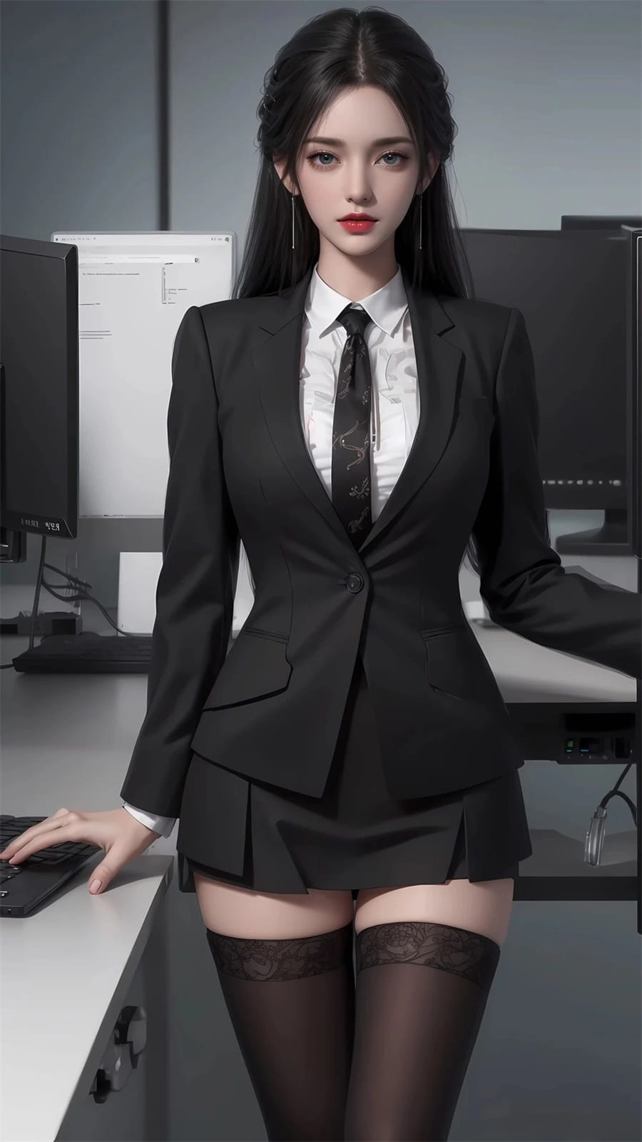 黑丝制服清漪 (3)
